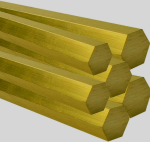 Шестигранник латунний 32 мм