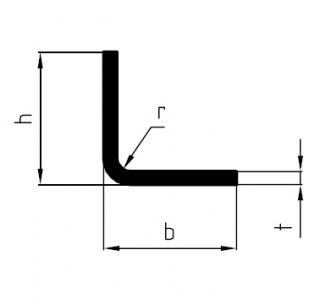 Кутник 50 х 35 х 3,2 мм Кутник 50 х 35 х 3,2 мм